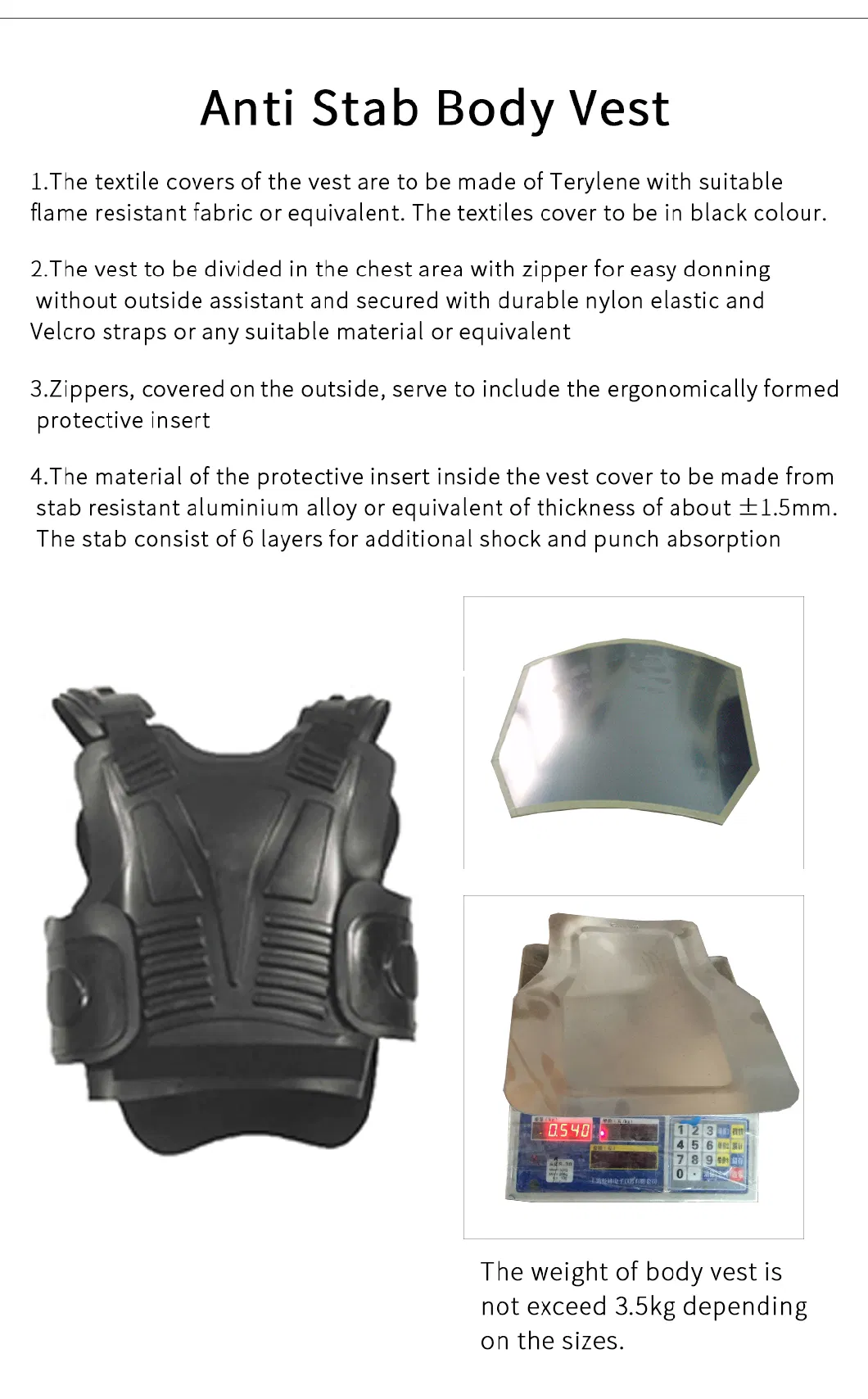 Police High Impact-Proof Anti Riot Suit for Body Protector