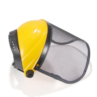 Venda imperdível equipamento de proteção de cabeça, malha, protetores faciais, chapéu duro, motosserra, capacete de segurança para motosserra, cortador de escova