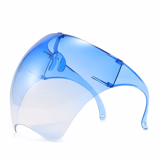 Máscara protetora, proteção facial completa gradiente, viseira de proteção facial à prova de vento, proteção facial transparente e transparente para homens e mulheres Wyz19425